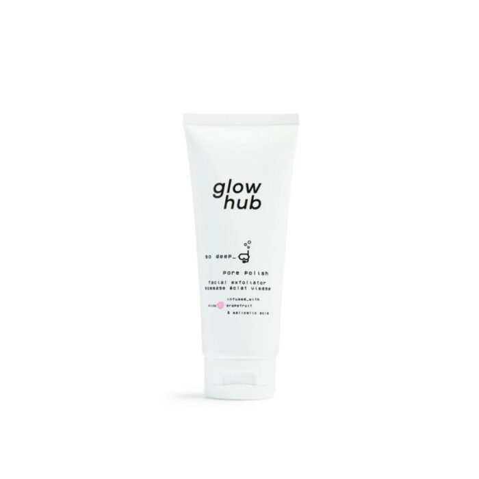 glow hub pore polish facial exfoliator 120ml