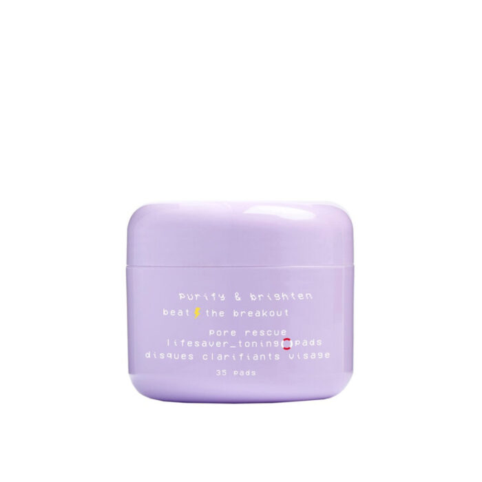 glow hub purify brighten pore rescue toning pads