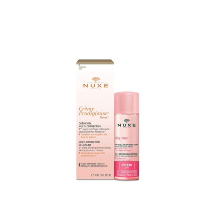 nuxe creme prodigieuse gel cream 40ml very rose micellar water 50ml