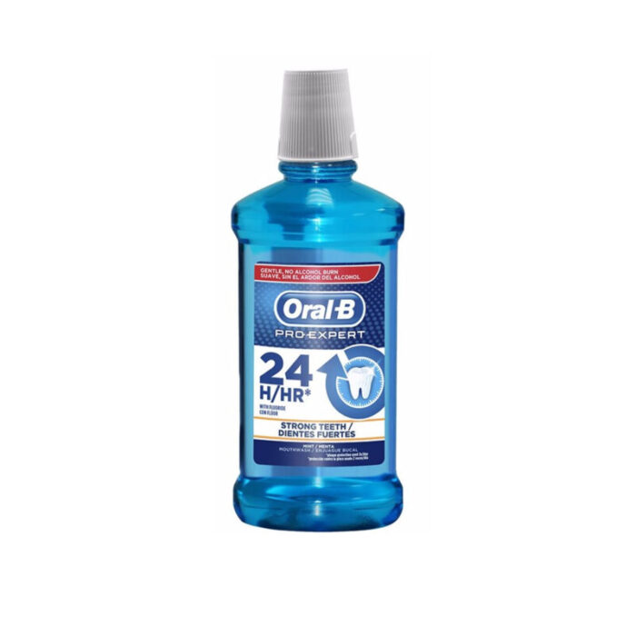 oral b pro expert 24h strong teeth mint mouthwash 500ml